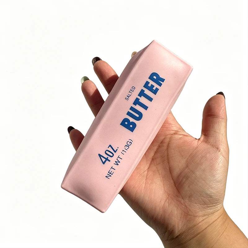 Balle anti-stress souple en forme de bâtonnet de beurre, à malaxer, presser croustillant, rembourrés, ASMR anti-stress pour la relaxation des mains