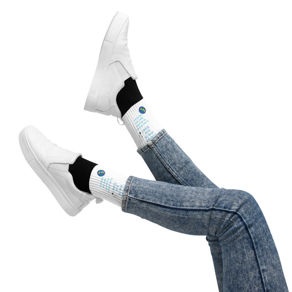 Calcetines: me acuesto y me duermo en paz (hombre/mujer)