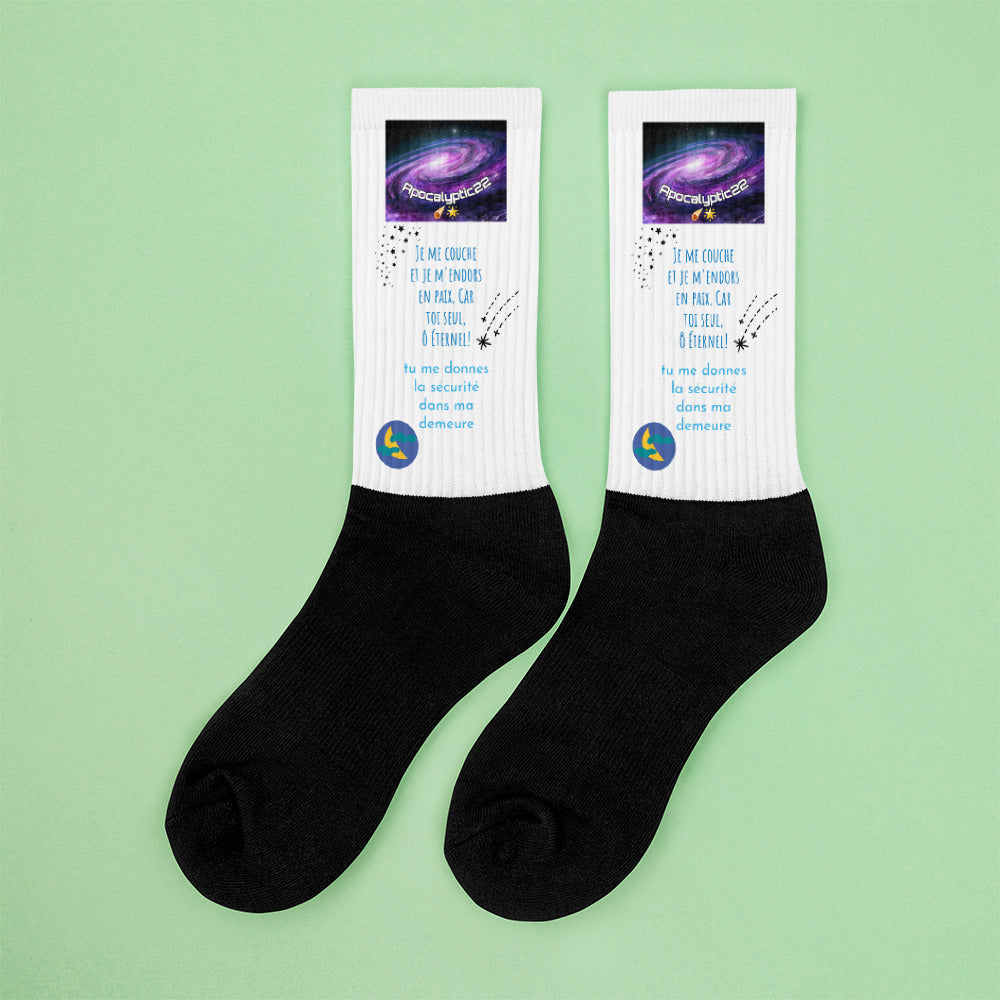Calcetines: me acuesto y me duermo en paz (hombre/mujer)