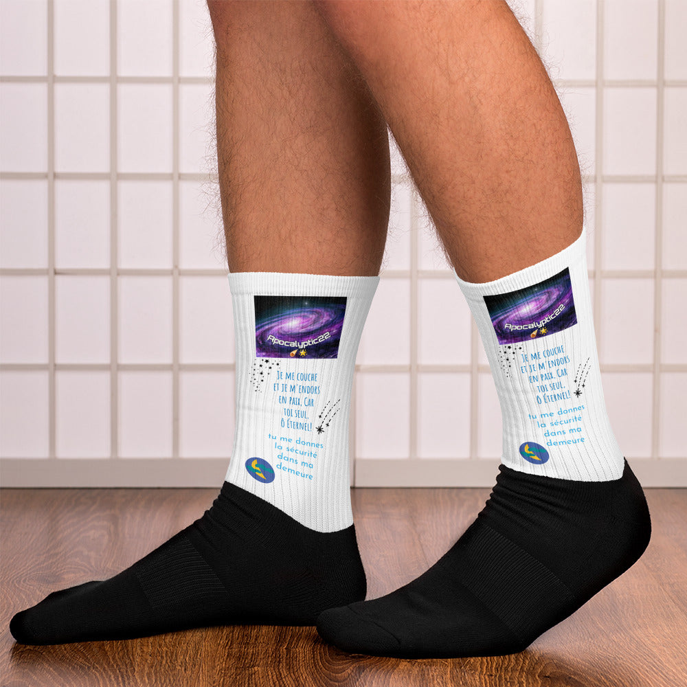 Calcetines: me acuesto y me duermo en paz (hombre/mujer)