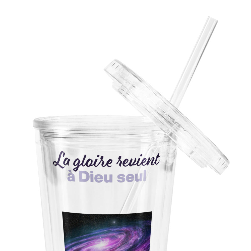 Deursigtige plastiese kabouter - glorie kom alleen na God terug