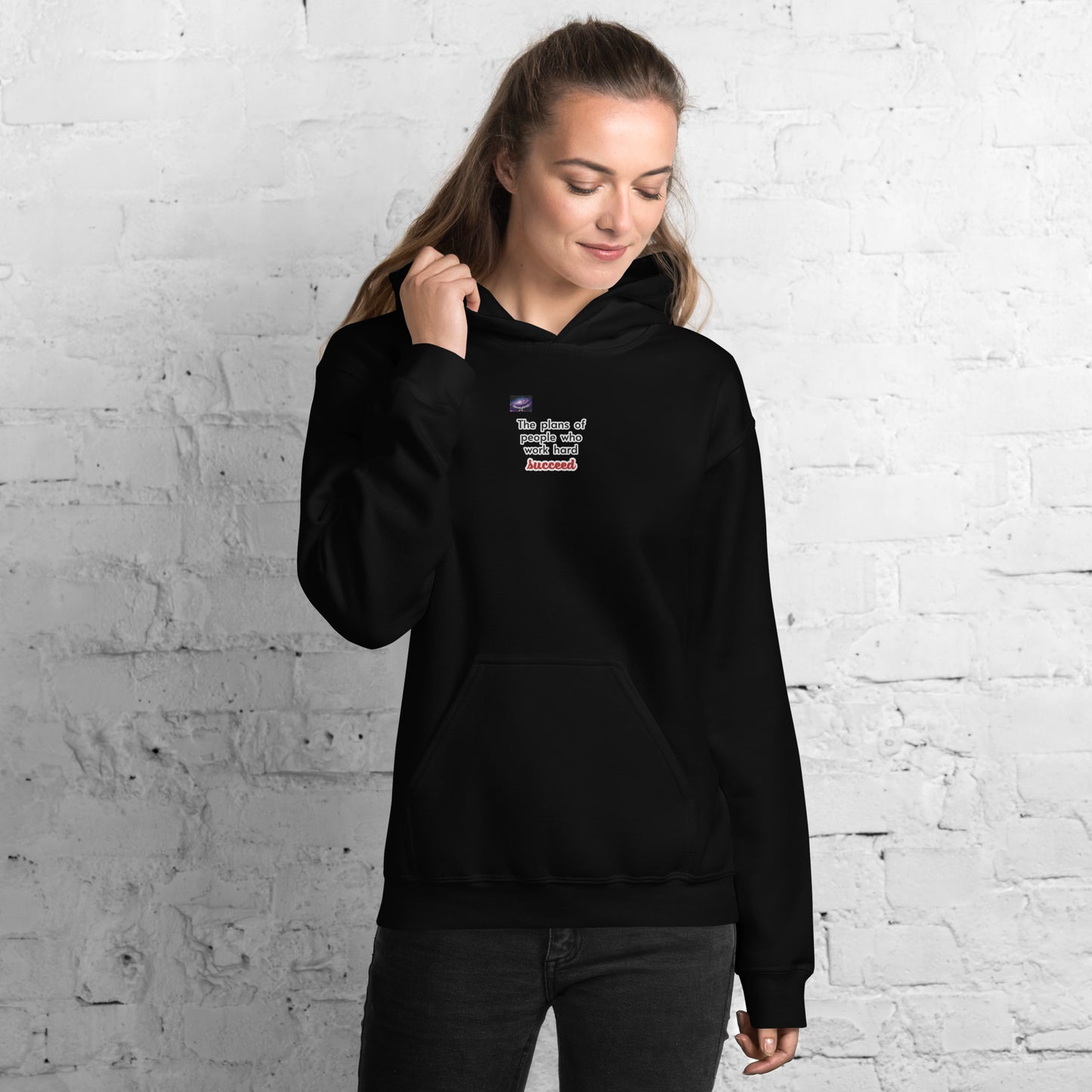 Hoodie - Τα σχέδια των ανθρώπων που εργάζονται σκληρά επιτυγχάνουν (άντρας/γυναίκα)
