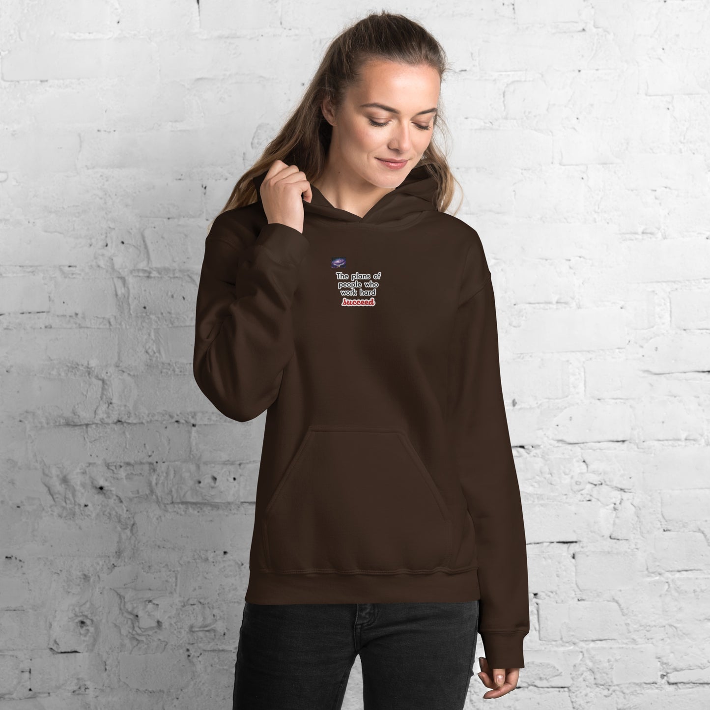 Hoodie - Τα σχέδια των ανθρώπων που εργάζονται σκληρά επιτυγχάνουν (άντρας/γυναίκα)