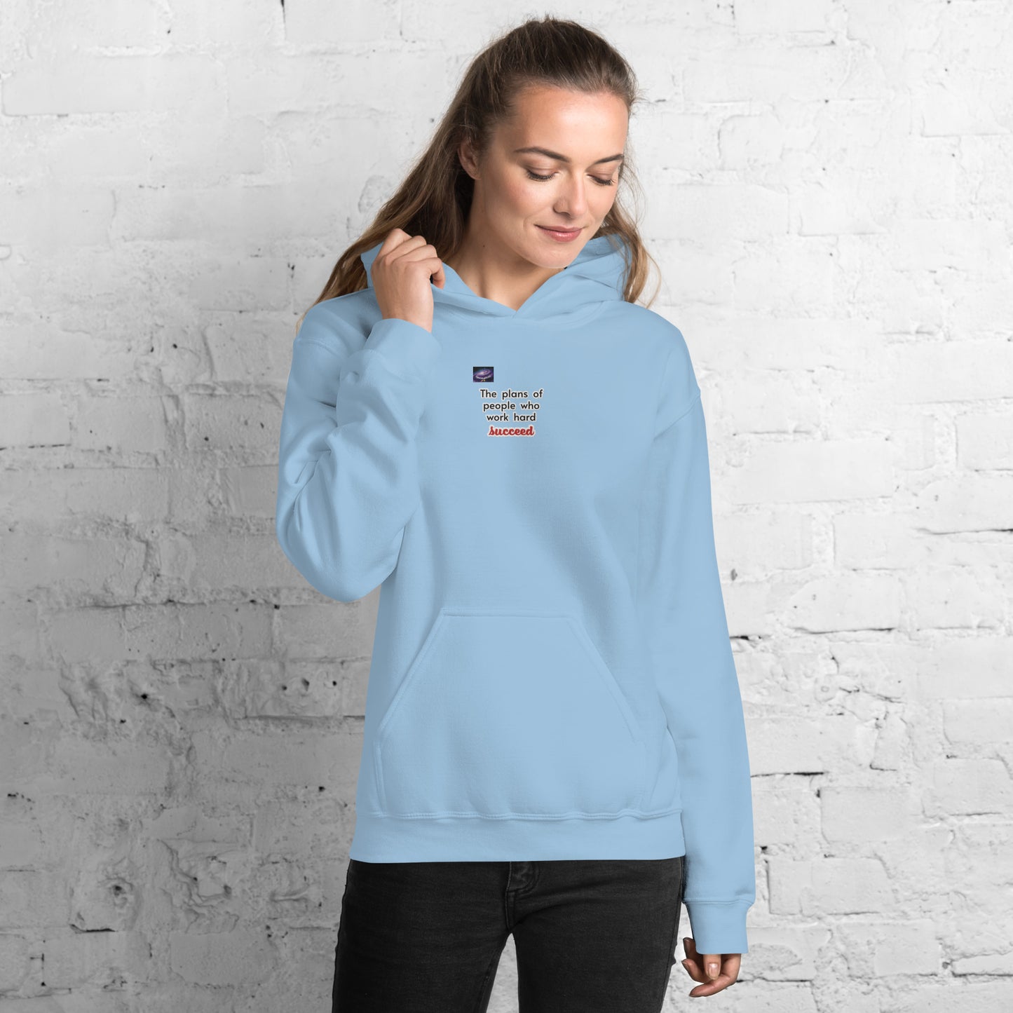 Hoodie - Τα σχέδια των ανθρώπων που εργάζονται σκληρά επιτυγχάνουν (άντρας/γυναίκα)