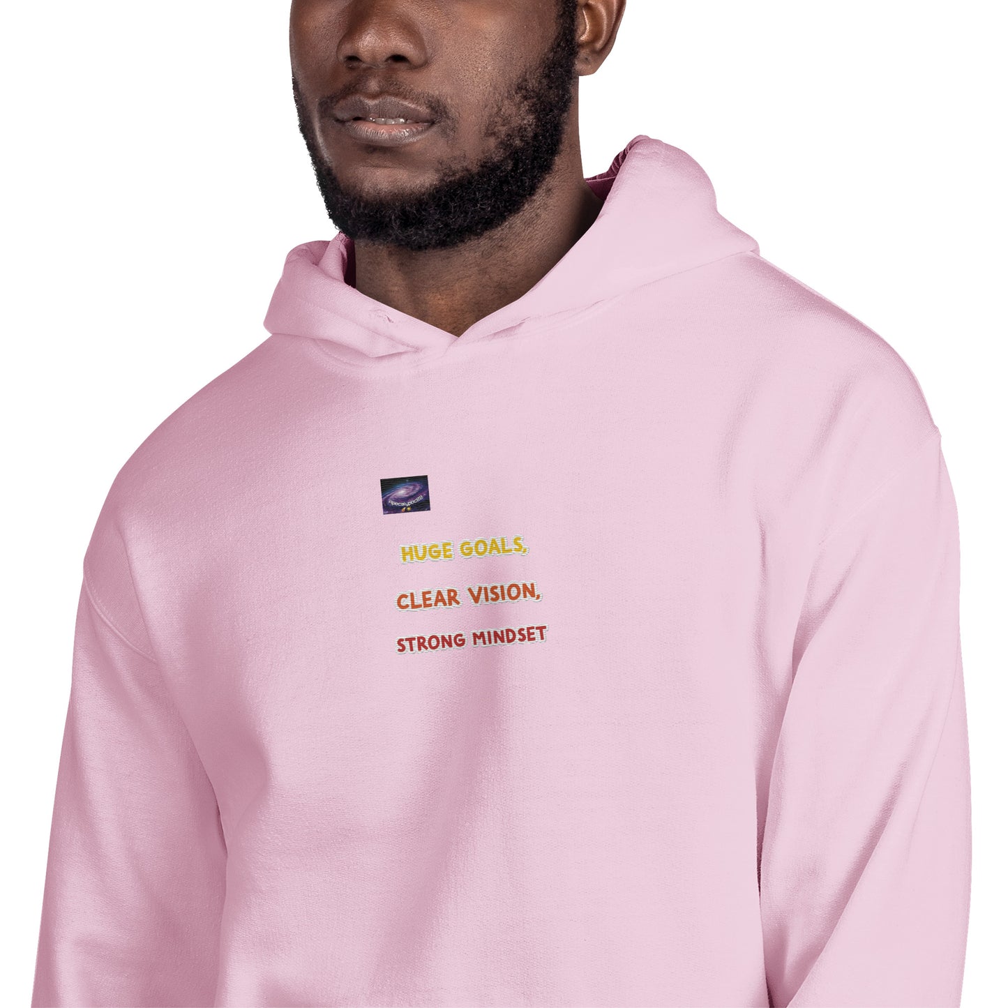 Hoodie - große Ziele, klare Vision, starke Denkweise (Mann/Frau)