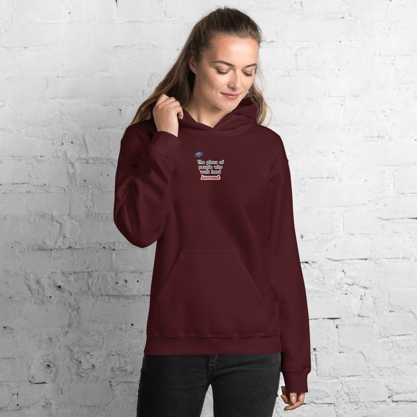 Hoodie - Τα σχέδια των ανθρώπων που εργάζονται σκληρά επιτυγχάνουν (άντρας/γυναίκα)