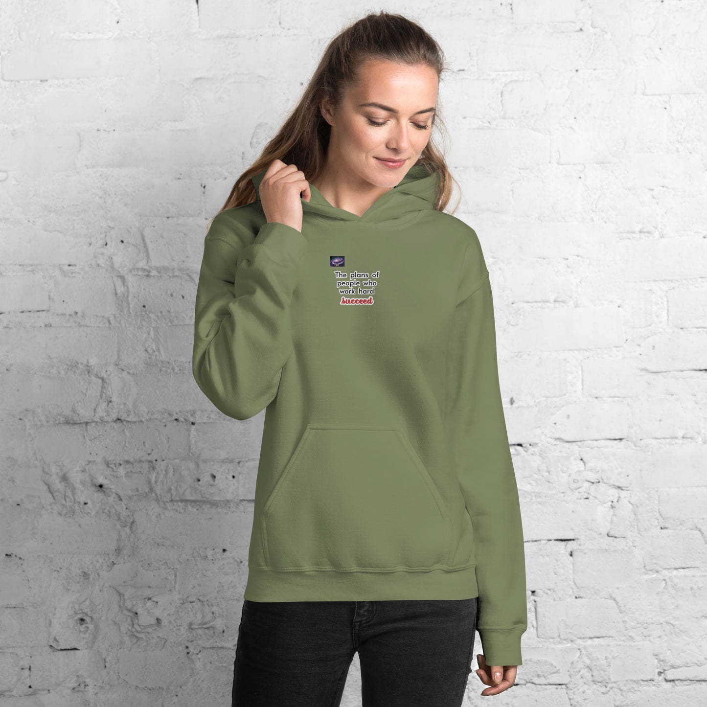 Hoodie - Τα σχέδια των ανθρώπων που εργάζονται σκληρά επιτυγχάνουν (άντρας/γυναίκα)