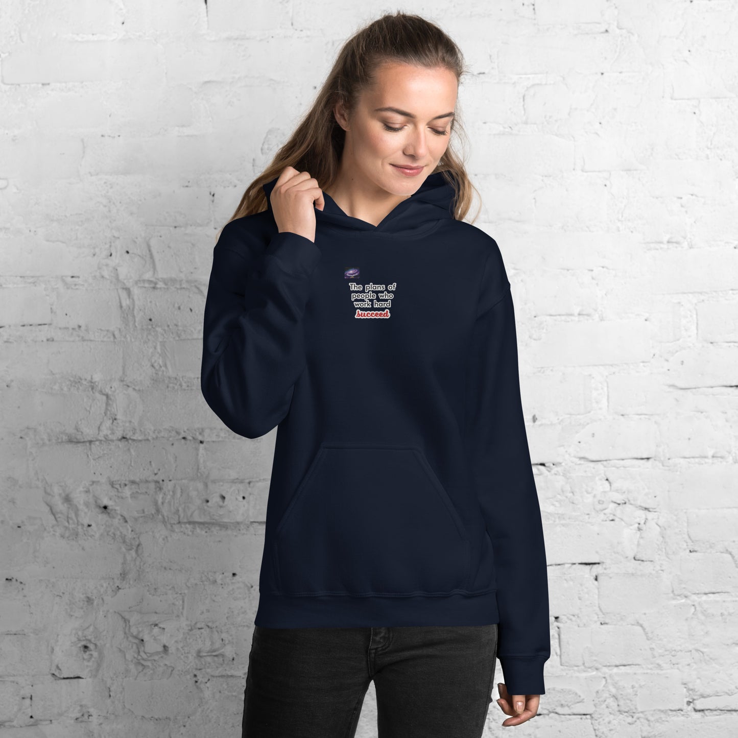 Hoodie - Τα σχέδια των ανθρώπων που εργάζονται σκληρά επιτυγχάνουν (άντρας/γυναίκα)