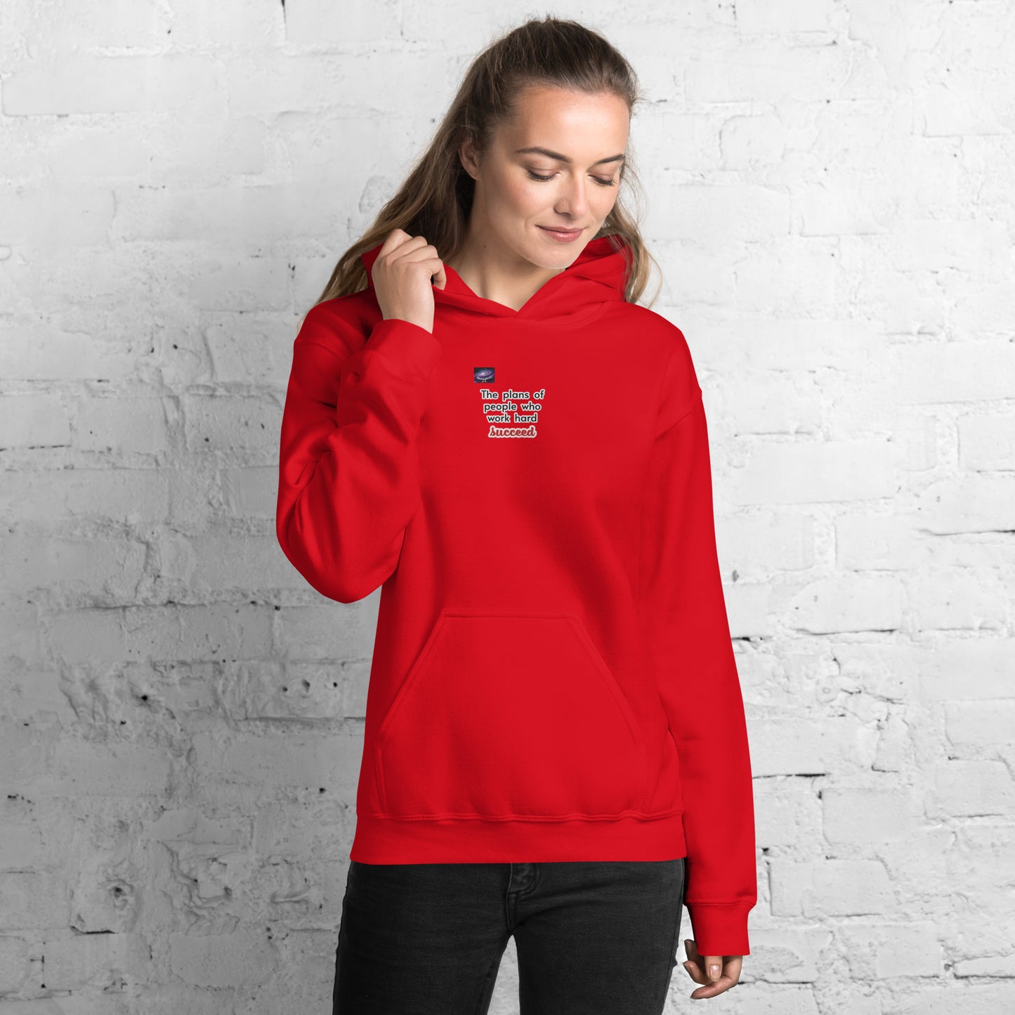 Hoodie - Τα σχέδια των ανθρώπων που εργάζονται σκληρά επιτυγχάνουν (άντρας/γυναίκα)
