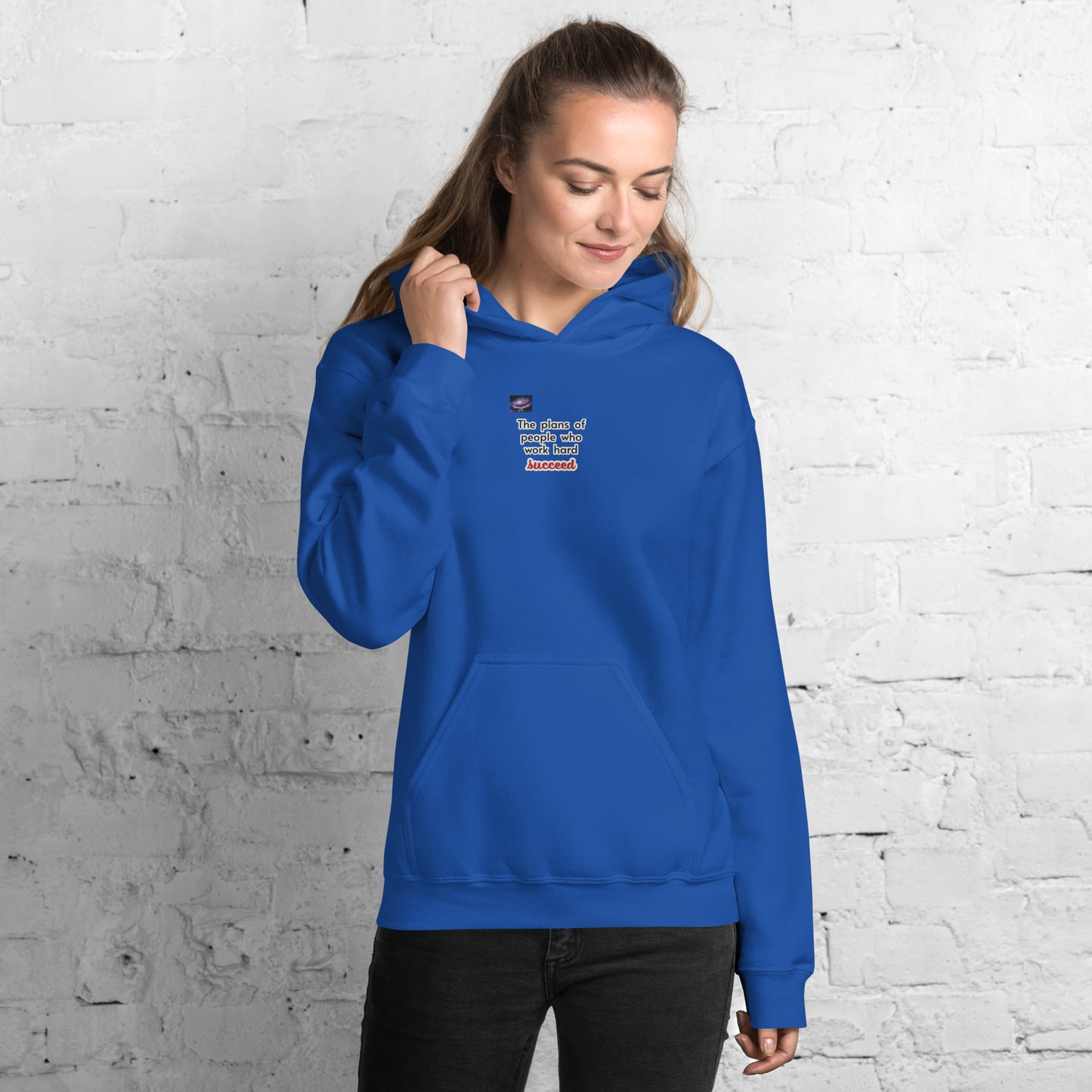 Hoodie - Τα σχέδια των ανθρώπων που εργάζονται σκληρά επιτυγχάνουν (άντρας/γυναίκα)