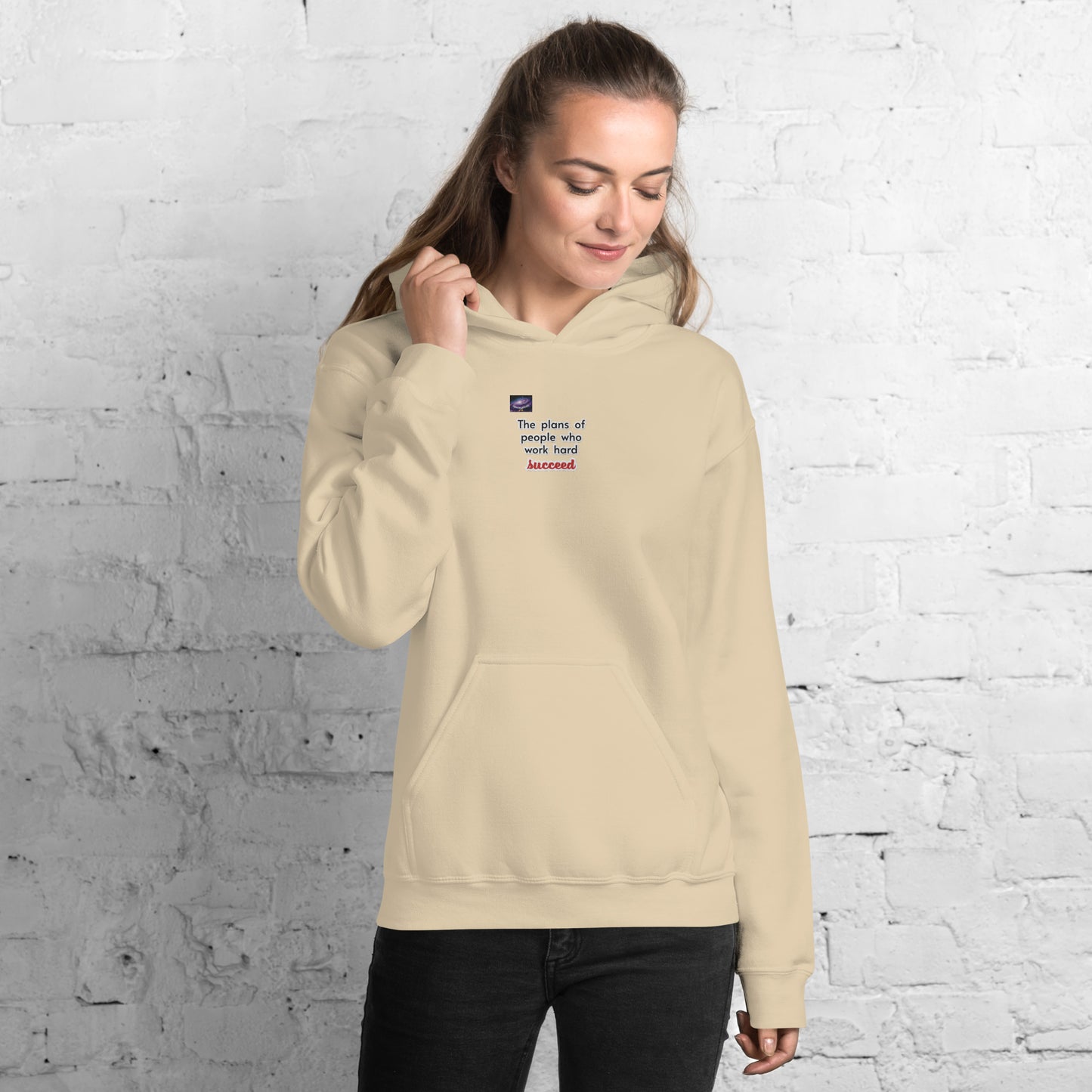 Hoodie - Τα σχέδια των ανθρώπων που εργάζονται σκληρά επιτυγχάνουν (άντρας/γυναίκα)