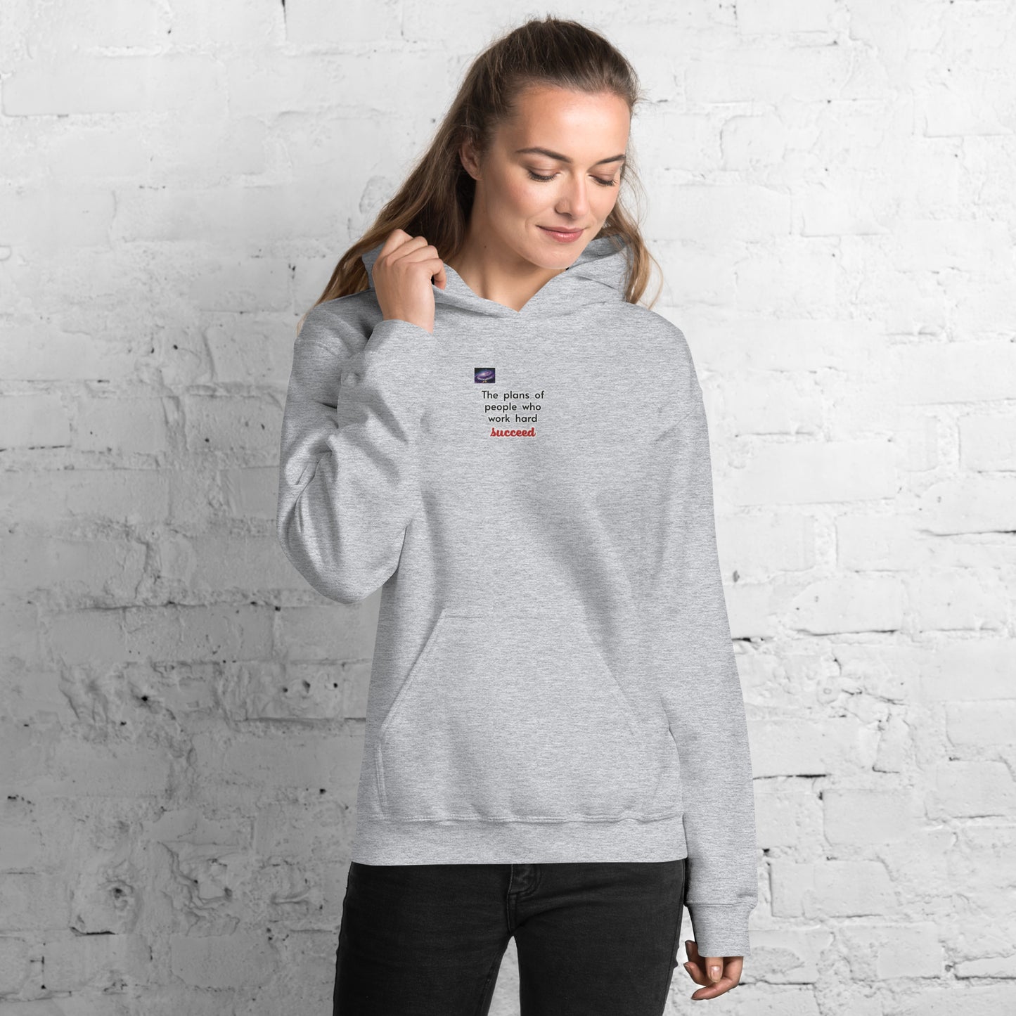 Hoodie - Τα σχέδια των ανθρώπων που εργάζονται σκληρά επιτυγχάνουν (άντρας/γυναίκα)