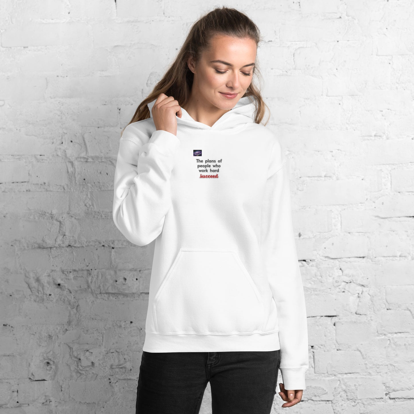 Hoodie - Τα σχέδια των ανθρώπων που εργάζονται σκληρά επιτυγχάνουν (άντρας/γυναίκα)