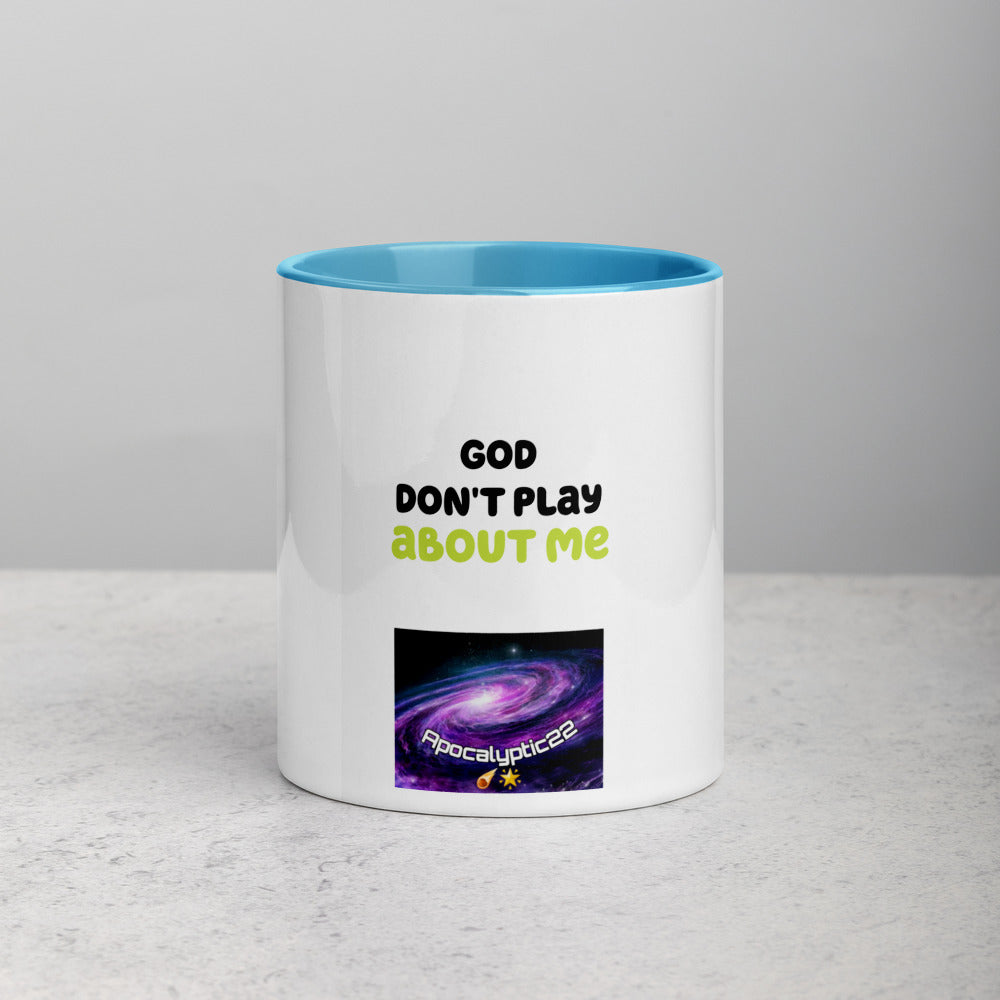 Mug à Intérieur Coloré - God don't play about me
