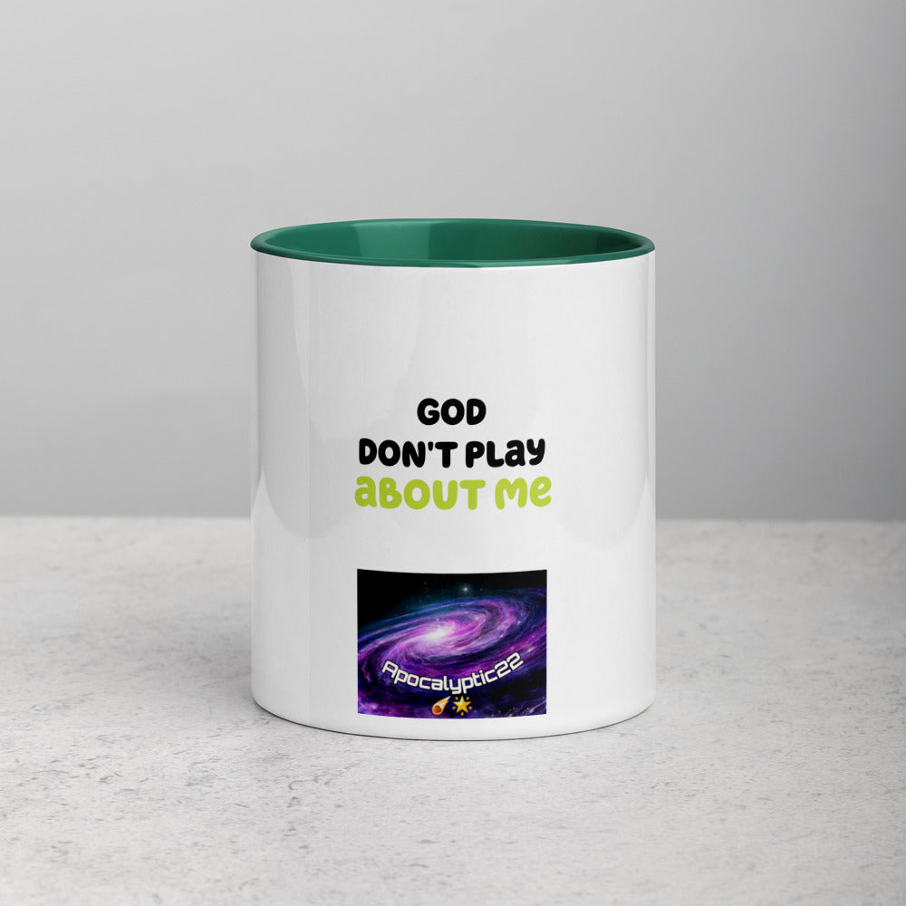Mug à Intérieur Coloré - God don't play about me