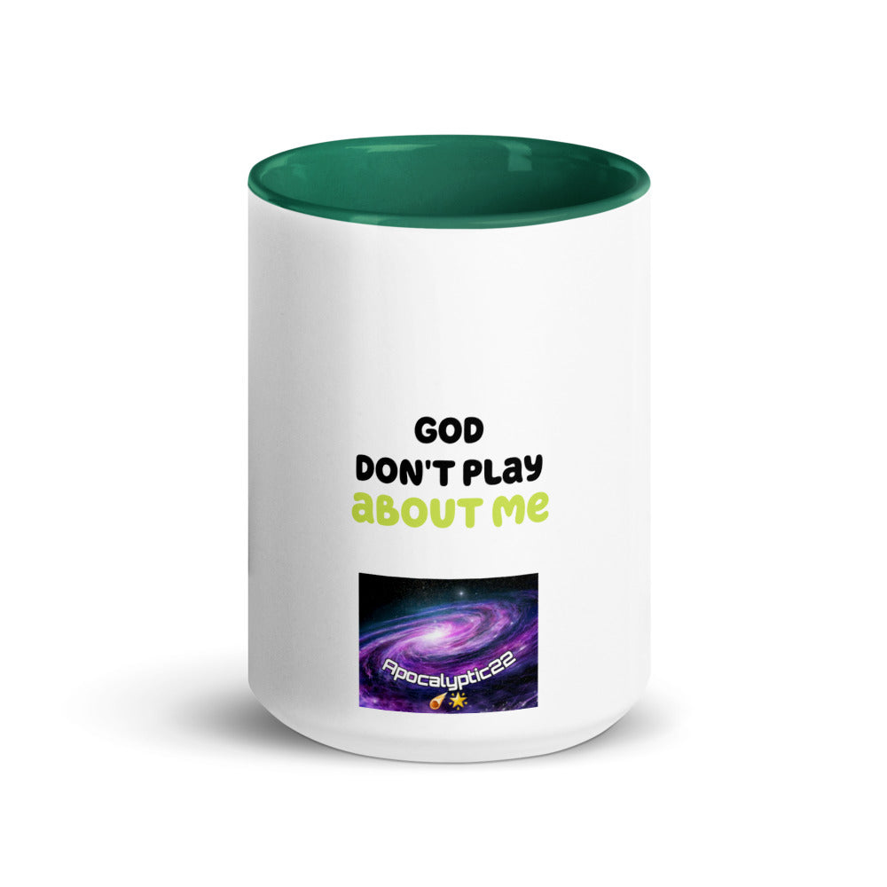 Mug à Intérieur Coloré - God don't play about me