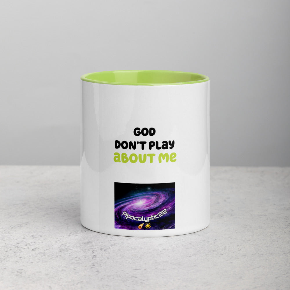 Mug à Intérieur Coloré - God don't play about me