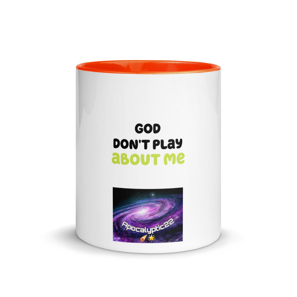 Mug à Intérieur Coloré - God don't play about me
