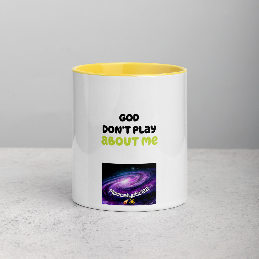 Mug à Intérieur Coloré - God don't play about me