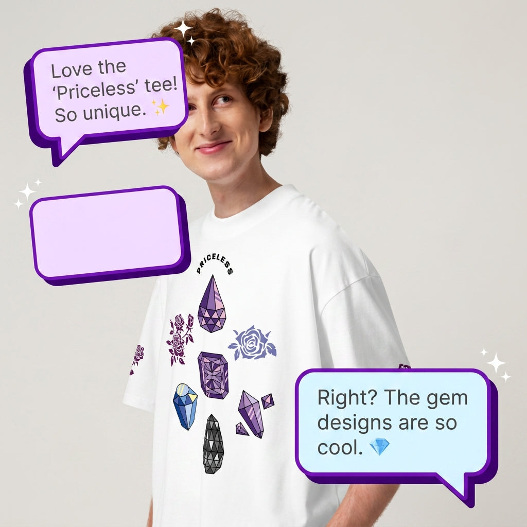 T-shirt col montant écologique - Priceless (homme/femme)
