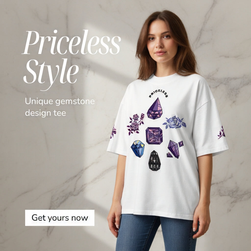 T-shirt col montant écologique - Priceless (homme/femme)