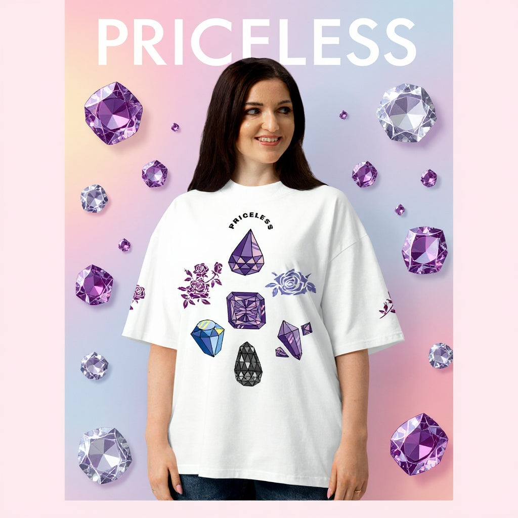 T-shirt col montant écologique - Priceless (homme/femme)