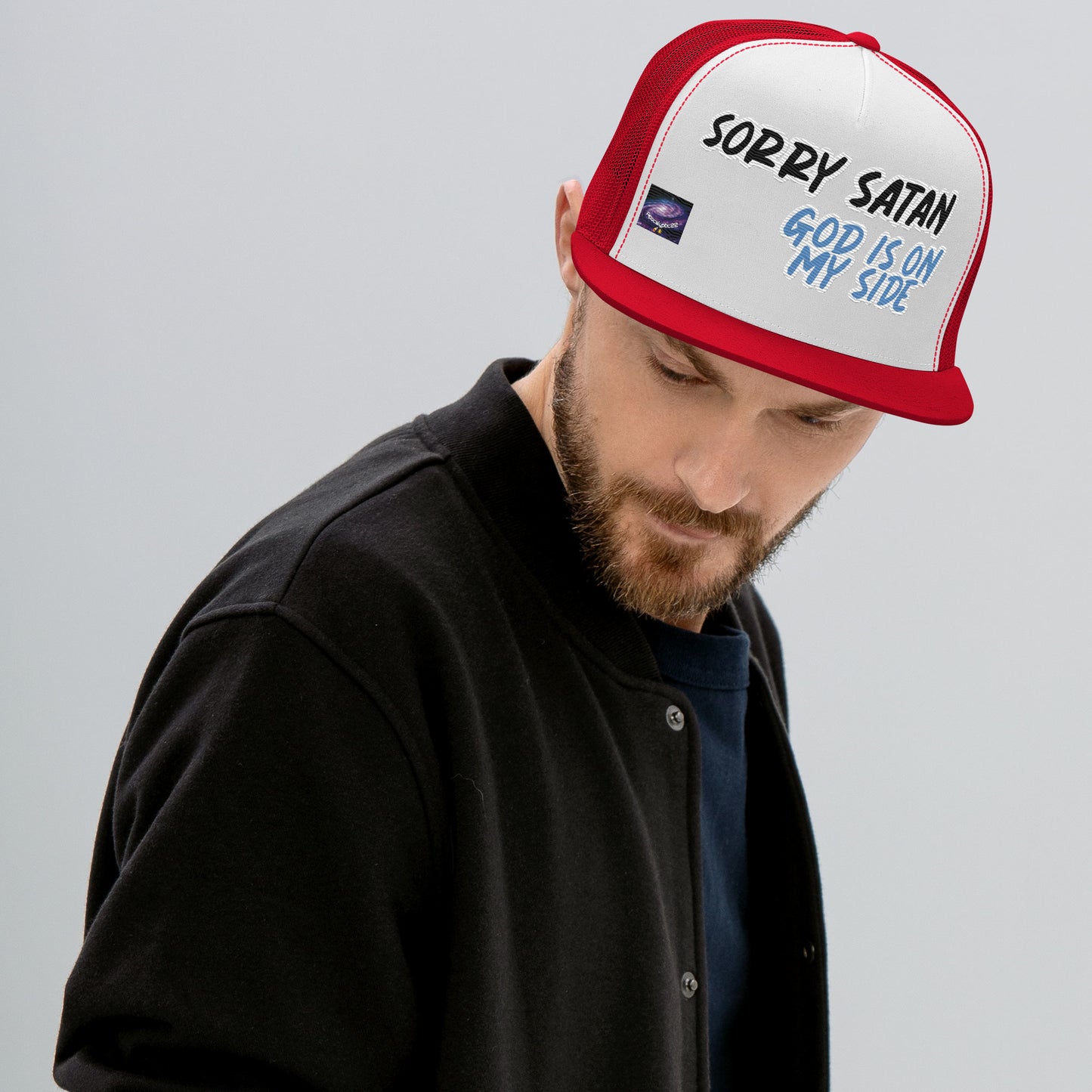 Casquette Trucker - Sorry satan, God is on my side