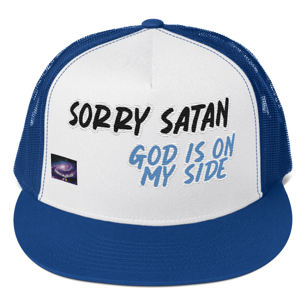 Casquette Trucker - Sorry satan, God is on my side