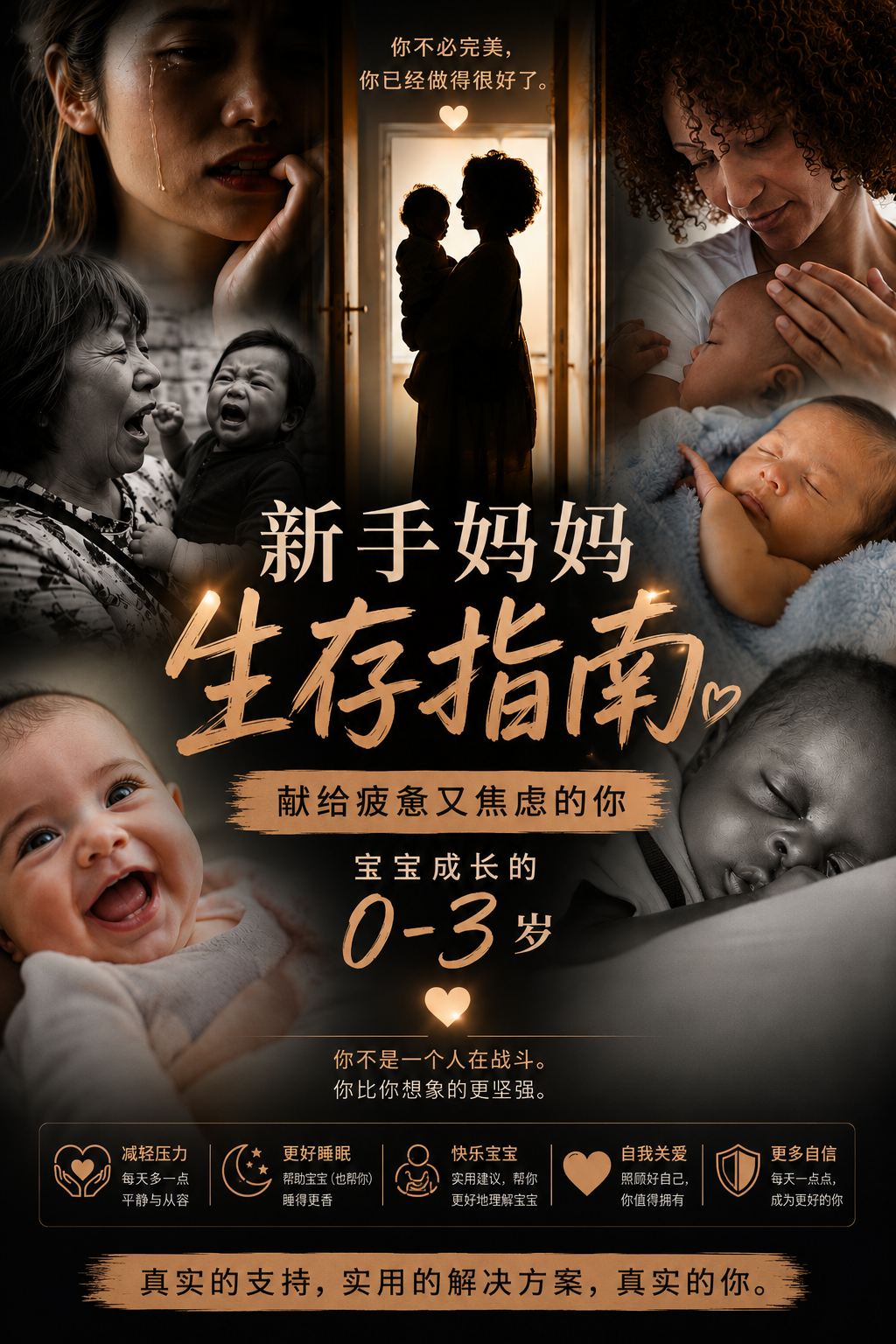 Quand tout devient trop lourd… Le guide de survie des nouvelles mamans à bout de forces (bébés 0 à 3 ans). Épuisée, stressée, dépassée ? Ce guide est là pour vous (ebook) (Français/Anglais/Chinois/Indien)