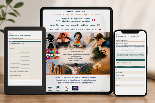 Occupational burnout in austistic people (Workbook)/L'épuisement professionnel chez les personnes autistes (Français/Anglais/Japonais)