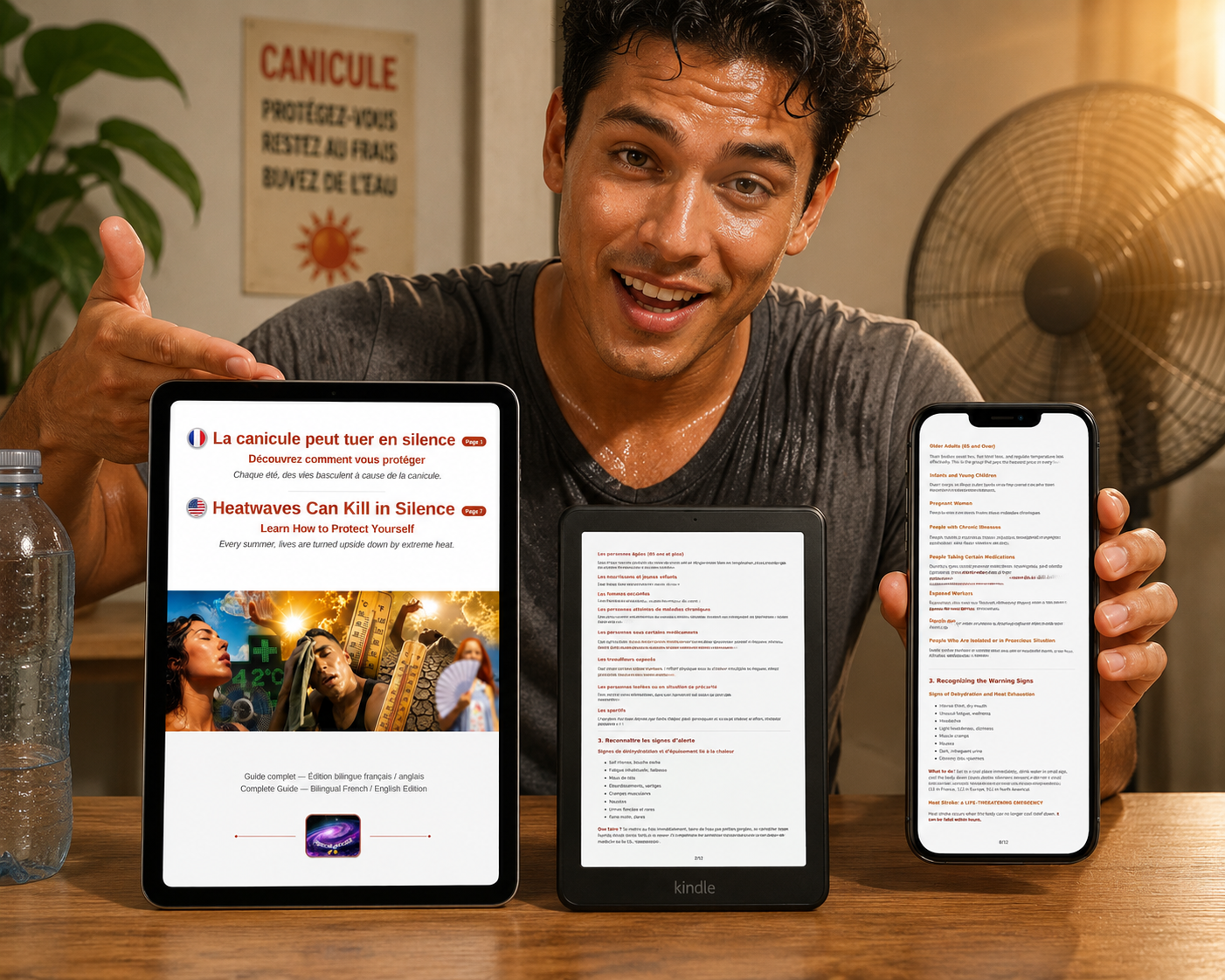 La canicule peut tuer en silence, découvrez comment vous protéger (ebook)/ Heatwaves can kill in silence, learn how to protect yourself (Français/ English)