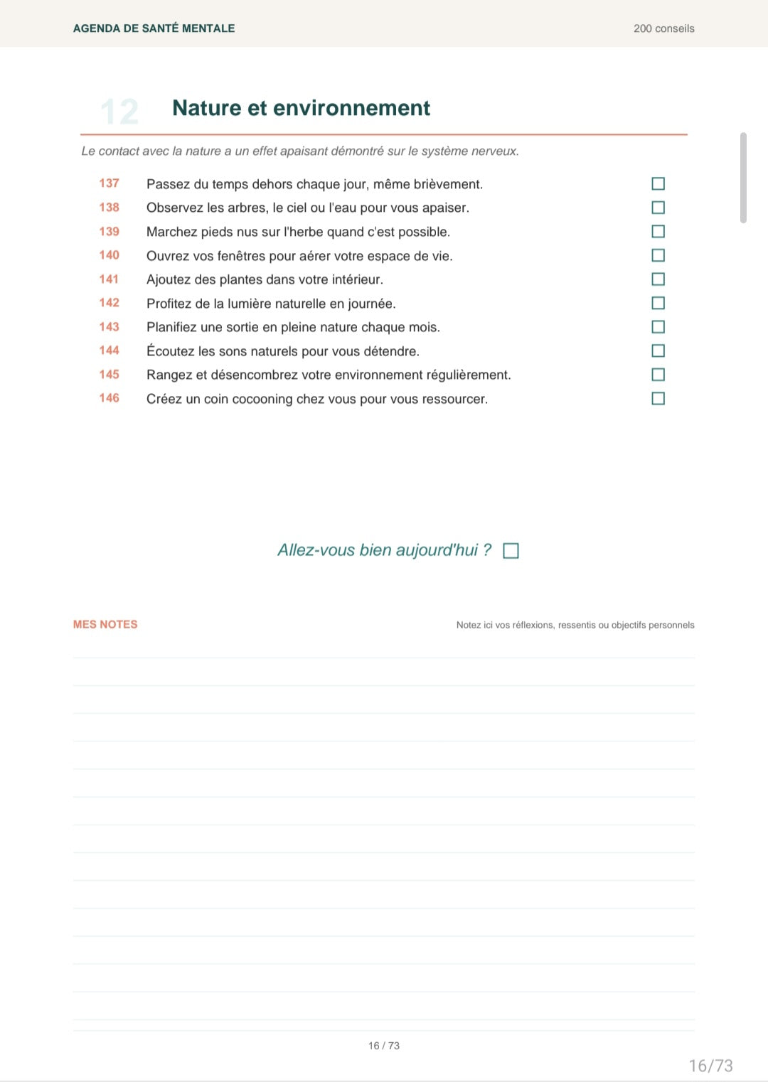 Digital Mental Health Agenda - 200 tips/ Agenda digital de santé mentale - 200 conseils (Français/Anglais/Chinois/Hindi)