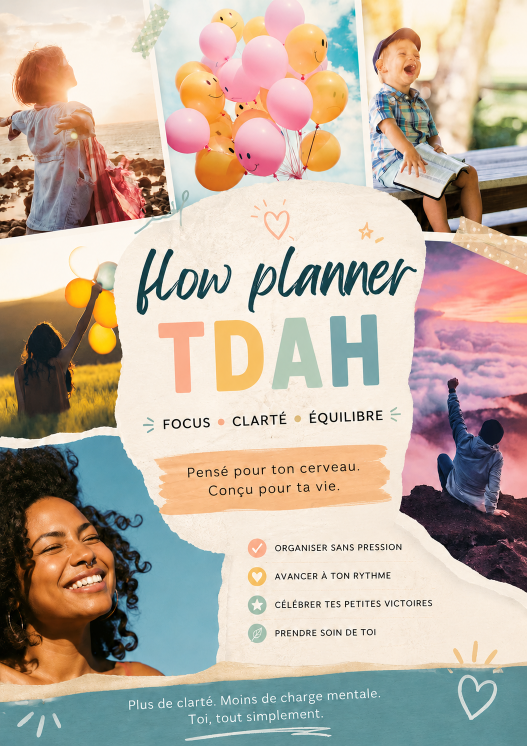 TDAH Flow planner/ ADHD Flow planner (Français/Anglais)