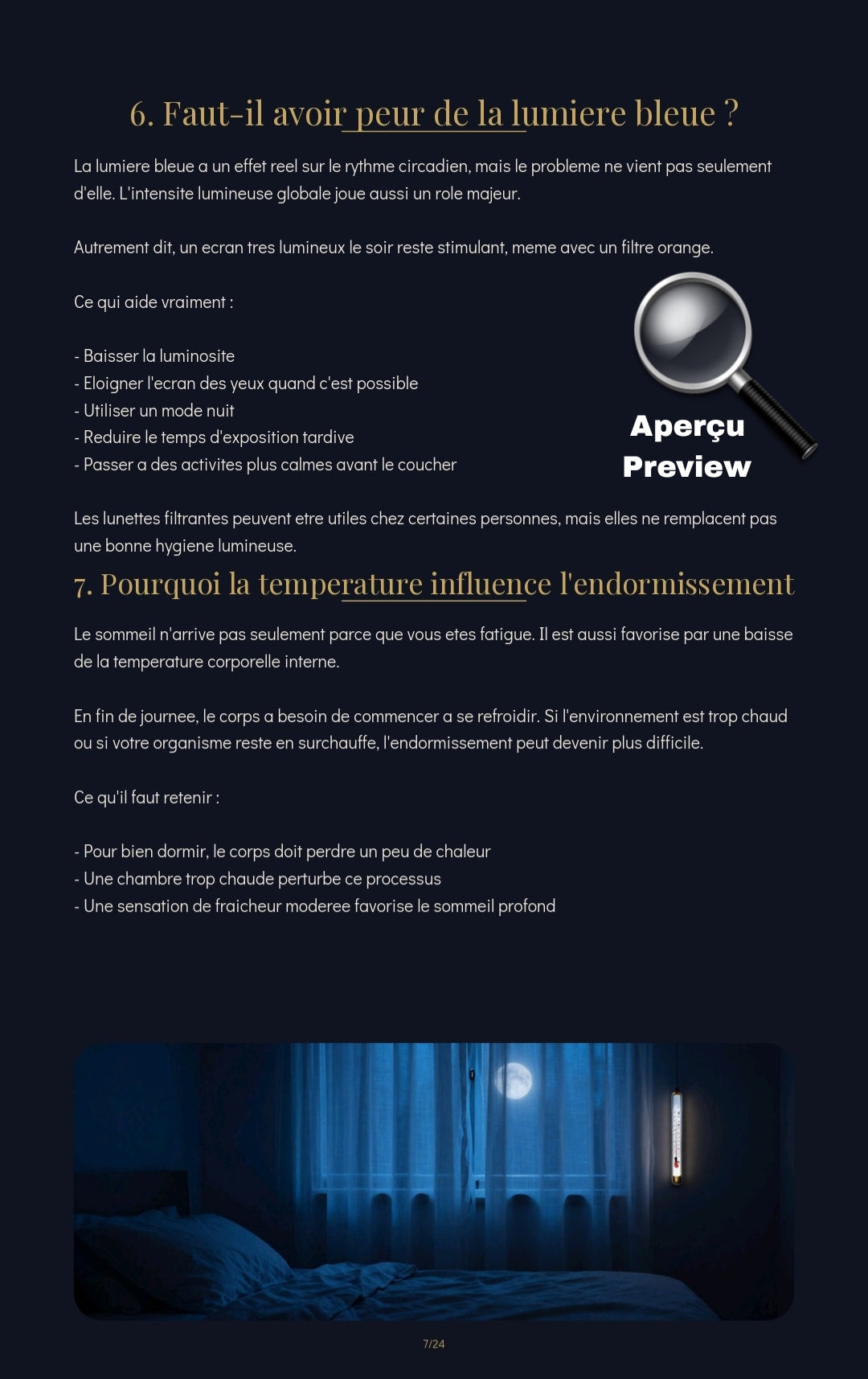 Optimiser la lumière et la température, pour transformer votre sommeil. Le protocole circadien pour des nuits parfaites (Ebook)/Français/Anglais