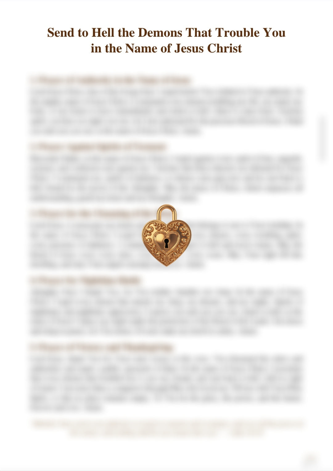 Send to Hell the Demons That Trouble You in the Name of Jesus Christ/ Envoyer en enfer les démons qui vous troublent dans le nom de Jésus-Christ (ebook)