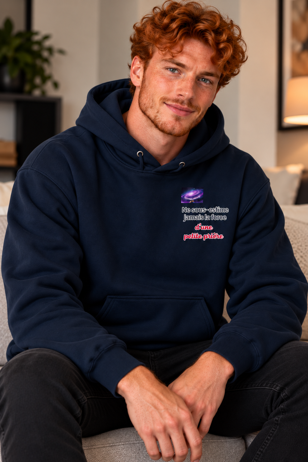 Sweat écologique - Ne sous-estime jamais la force d'une petite prière (homme/femme)