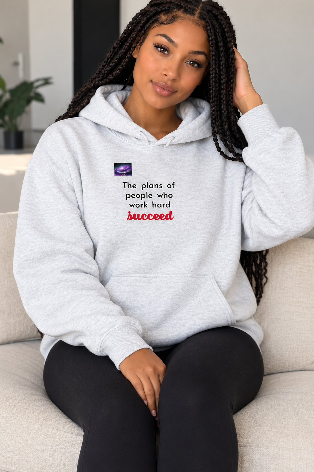 Sweat à capuche - The plans of people who work hard succeed (homme/femme)