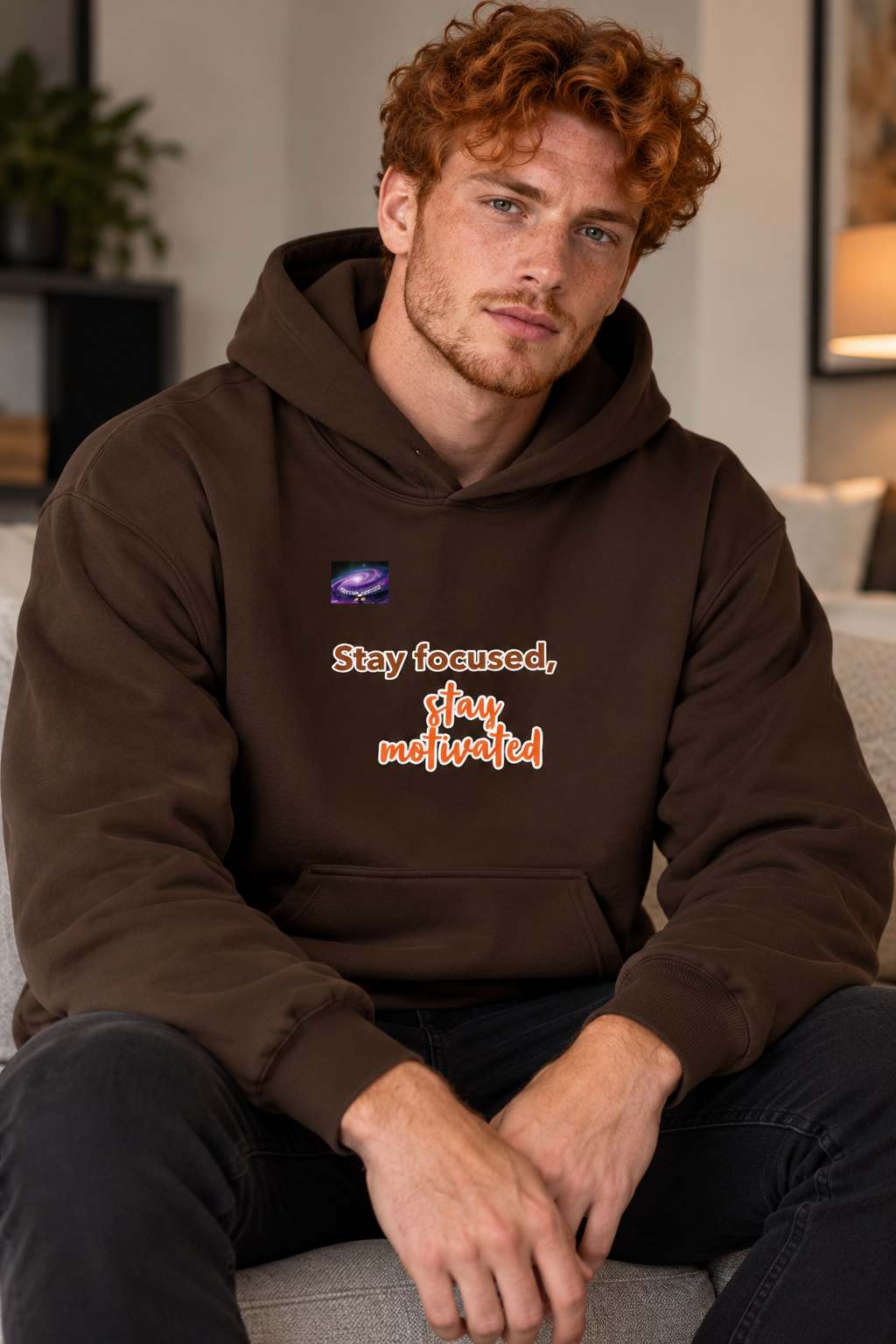 Sweat à capuche - Stay focused, stay motivated (homme/femme)