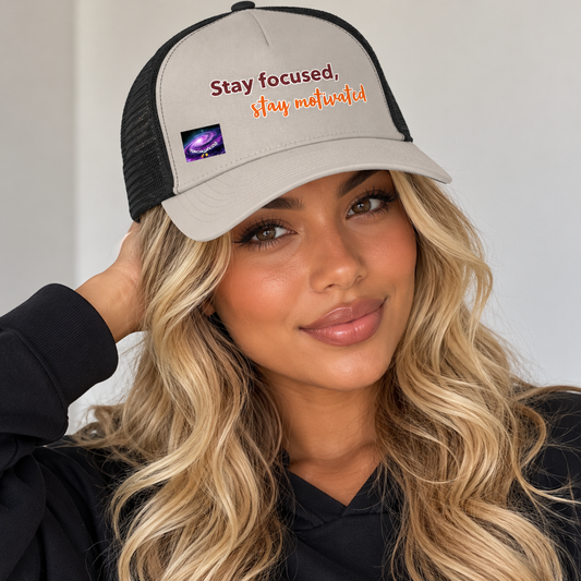 Casquette Trucker - Stay focused, stay motivated (homme/femme)