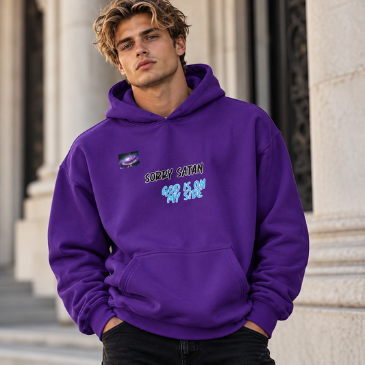 Sweat à capuche - Sorry satan, God is on my side (homme/femme)