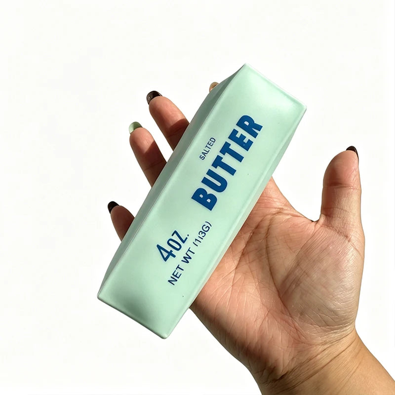 Balle anti-stress souple en forme de bâtonnet de beurre, à malaxer, presser croustillant, rembourrés, ASMR anti-stress pour la relaxation des mains