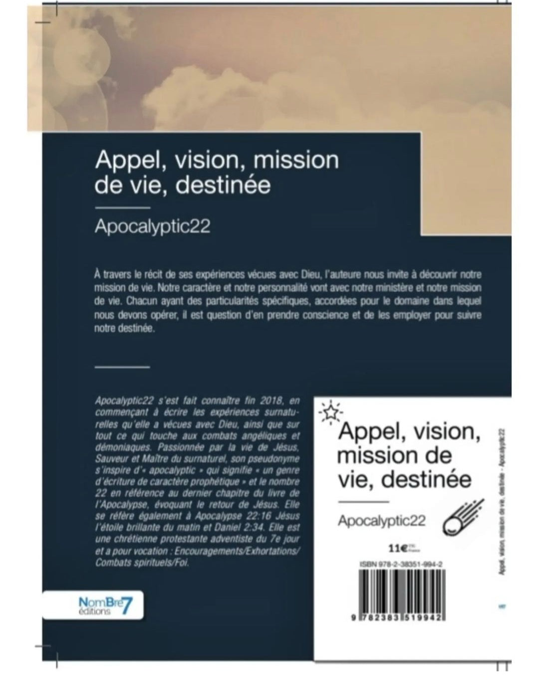 Appel, vision, mission de vie, destinée (version LIVRE)