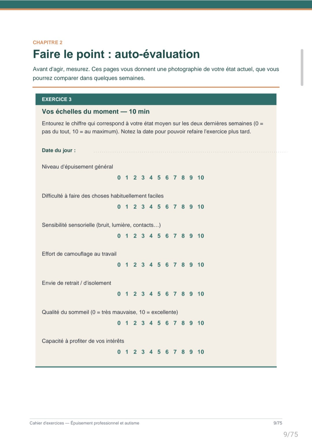 Occupational burnout in austistic people (Workbook)/L'épuisement professionnel chez les personnes autistes (Français/Anglais/Japonais)