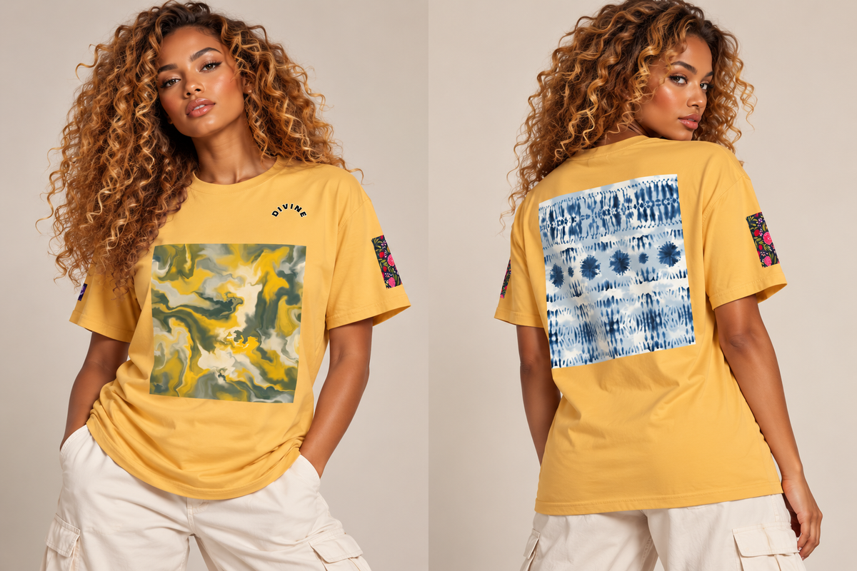 T-shirt teinté lourd - Divine (4) (homme/femme)