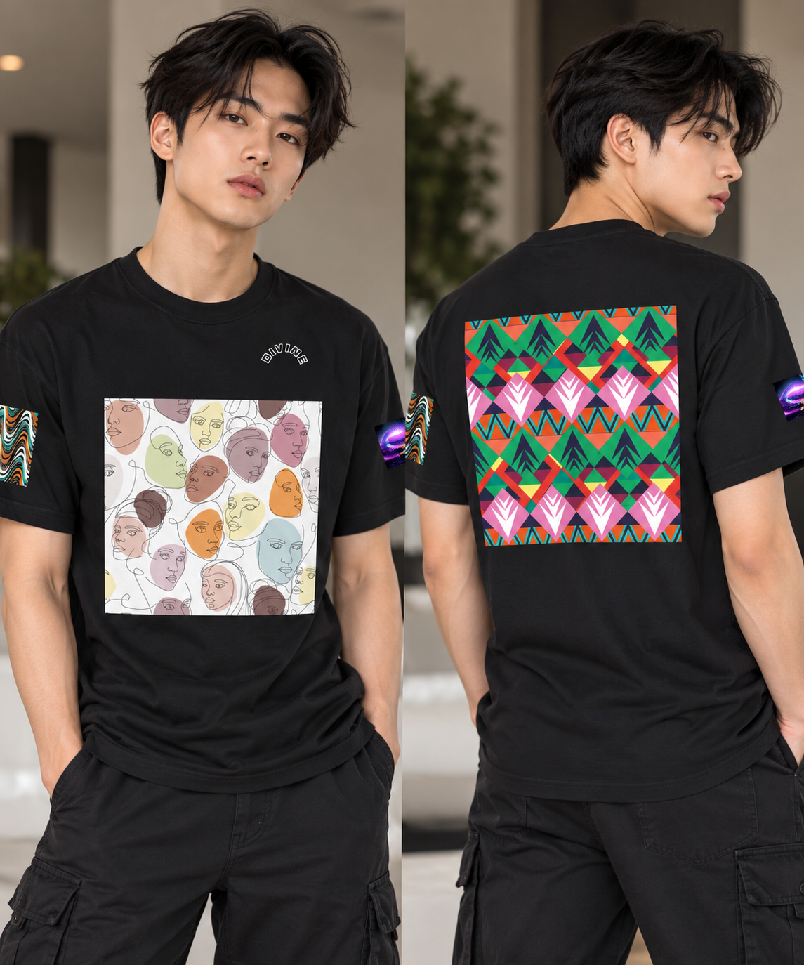 T-shirt teinté lourd - Divine (2) (homme/femme)