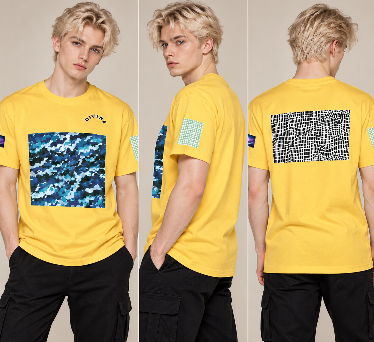 T-shirt teinté lourd - Divine (5) (homme/femme)