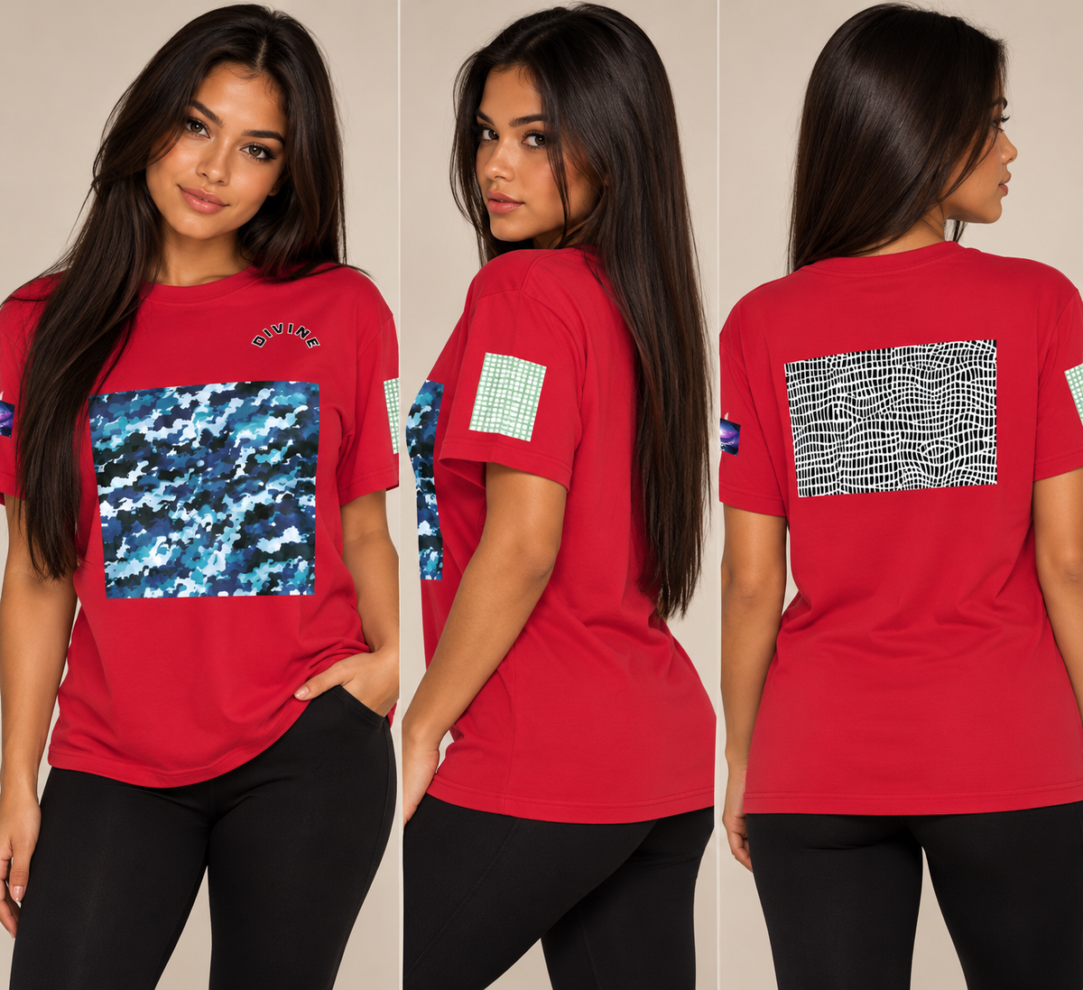 T-shirt teinté lourd - Divine (5) (homme/femme)