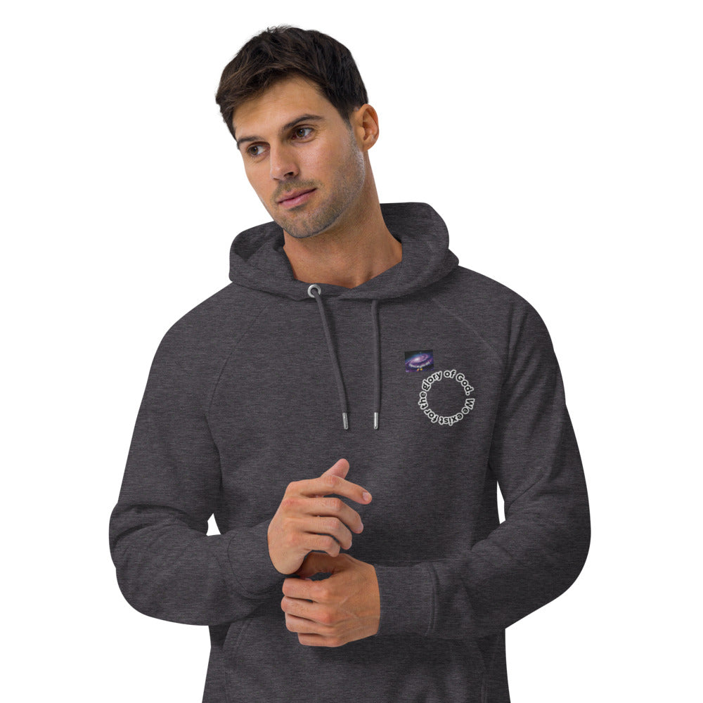 Sweat à capuche écologique Raglan - We exist for the glory of God (homme/femme)