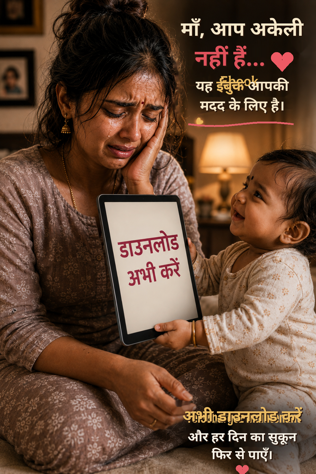 जब सब कुछ बहुत ज़्यादा हो जाए… थकी हुई नई माताओं के लिए एक सर्वाइवल गाइड (0 से 3 साल के शिशुओं के लिए)।  थकी हुई, तनावग्रस्त, अभिभूत? यह गाइड आपके लिए है (ई-बुक) (SPECIAL HINDI)