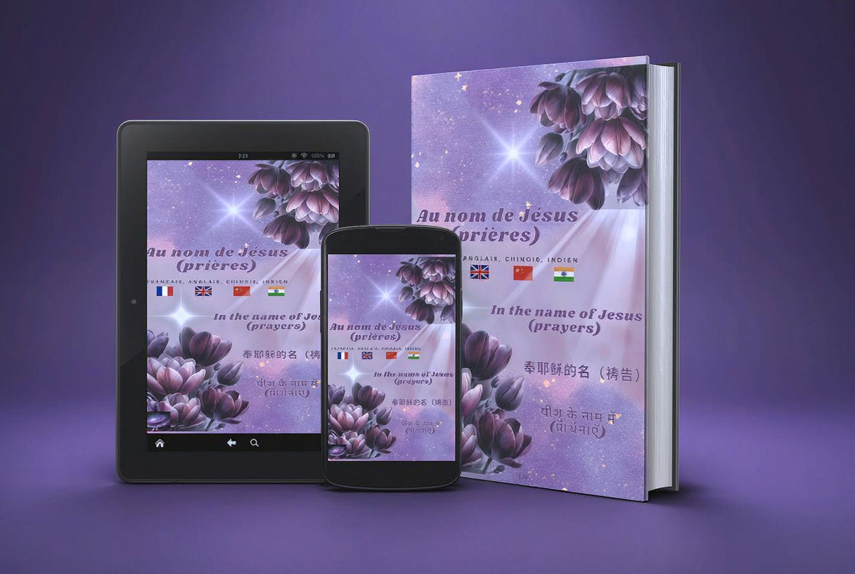Au nom de Jésus (prières)__Ebook__Français, Anglais, Chinois, Indien